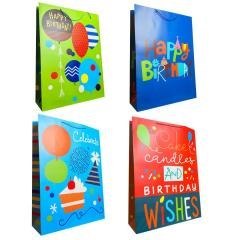 Torebka prezentowa dziecięca XXL szerokie dno mix