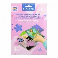 Wydrapywanka z wyklejanką metaliczną