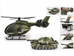 Helikopter wojskowy + czołg