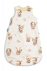Śpiworek do spania M króliczki beżowy 50x80cm