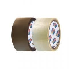 Taśma pakowa kauczukowa 55m brązowa