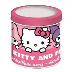 Zegarek analogowy w puszce Hello Kitty