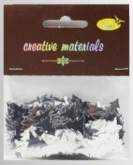 Elementy z folii choinki srebrne 15g