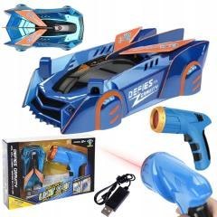 Samochód jeżdżący po ścianach RC niebieski