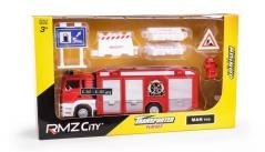 Straż pożarna + znaki drogowe + ogrodzenie