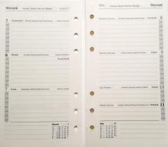 Wkład do organizera notes finanse adresy 7,5x12,5