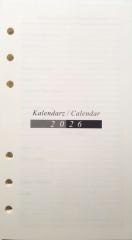 Wkład do organizera terminarz 2026 7,5x12,5cm