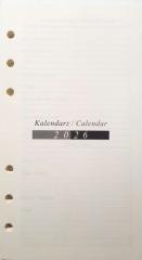 Wkład do organizera terminarz 2026 9,5x17,2cm