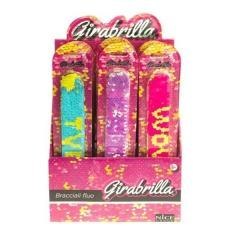 Bransoletka cekinowa neon mix