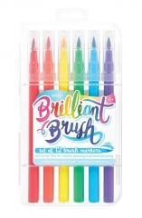 Flamastry pędzelkowe Brilliant Brush 12 kolorów