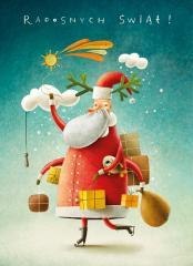 Karnet B6 BN zapachowy Mikołaj