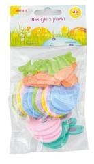 Naklejki wielkanocne z pianki 36szt