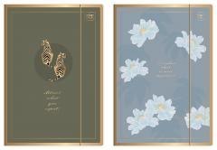 Teczka z gumką A4+ Satin Gold Blossom (10szt)