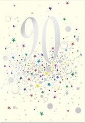 Karnet B6 z kopertą Urodziny 90