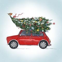 Karnet Swarovski kwadrat CL2307 Święta Samochód