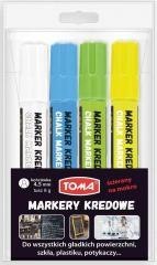 Marker kredowy 4,45 mm 4 kolory TOMA