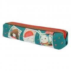 Powlekany prostokątny piórnik - Melon Showers