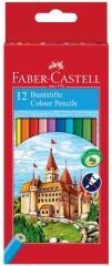 Kredki Zamek 12 kolorów FABER CASTELL