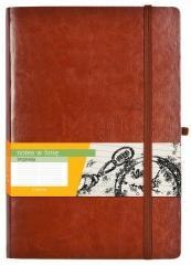 Notes B5 Linia Impresja Brąz ANTRA