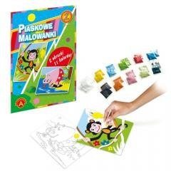 Piaskowe malowanki Hipopotam, małpa ALEX