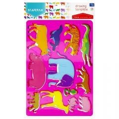 Szablon plastikowy zwierzaki