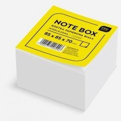 Kostka papierowa 85x85x70mm biała nieklejona