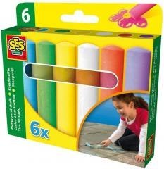 Kreda kolorowa do chodników - 6 kolorów