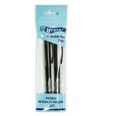 Pióro wymazywalne Errata czarne (2szt)LEVIATAN