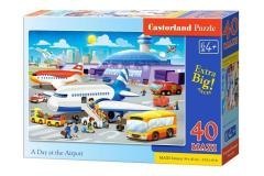Puzzle 40 maxi - Dzień na lotnisku CASTOR