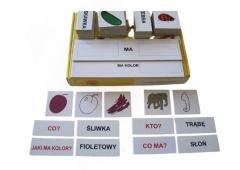 Zestaw dydaktyczny. Co ma? Jaki ma kolor?