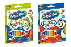 Flamastry 12 kolorów BAMBINO