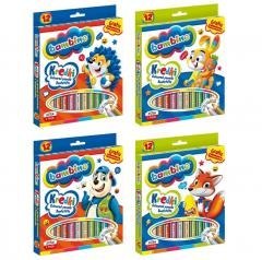 Kredki ołówkowe 12 kolorów BAMBINO