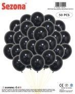 Balony czarne 50szt
