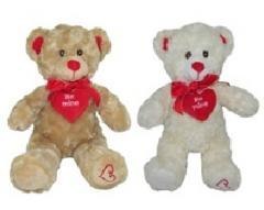 Miś z sercem 20cm MIX