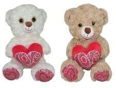 Miś z sercem 25cm MIX
