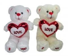 Miś z sercem 30cm MIX