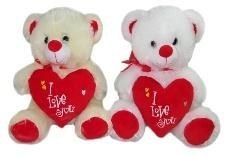 Miś z sercem 30cm MIX