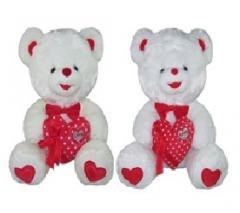 Miś z sercem 40cm MIX