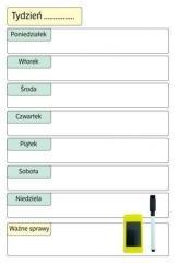 Planer magnetyczny suchościeralny tygodniowy 30x20