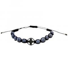 Różaniec 10-tka Kamień naturalny Szary