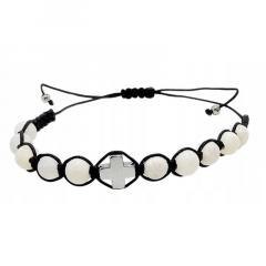 Różaniec 10-tka Kamień naturalny howlit biały