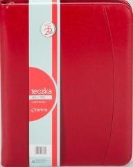 Teczka A4 709 czerwona na suwak