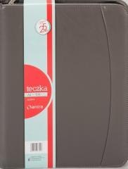 Teczka A4 709 szara na suwak