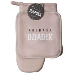 Zestaw rękawica kuchenna + łapka Kochany Dziadek