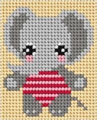 Haft. Moje pierwsze wyszywanie - Słonik