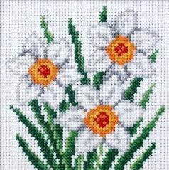 Haft krzyżykowy - Narcyzy