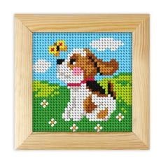 Haft z ramką. Moje pierwsze wyszywanie - Piesek