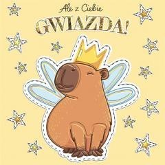 Karnet KW Urodziny - Kapibara gwiazda