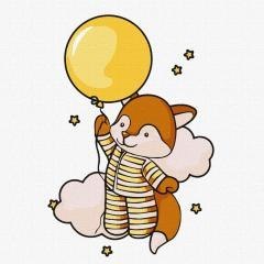 Malowanie po numerach -Odkrywanie nieba Kids 25x25