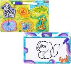 Puzzle 2w1 drewno i tablica